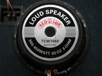 Loud Speaker RED SUN 80OZ 8 ohm