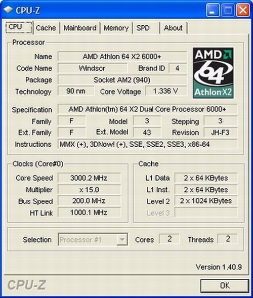 Procesor AMD Athlon 64 x2 6000+ elektroda.pl