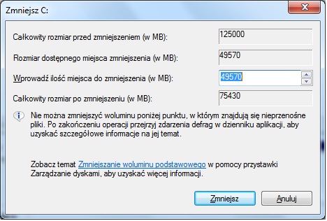 Jak podzielić dysk na partycję, bez utraty danych z dysku?