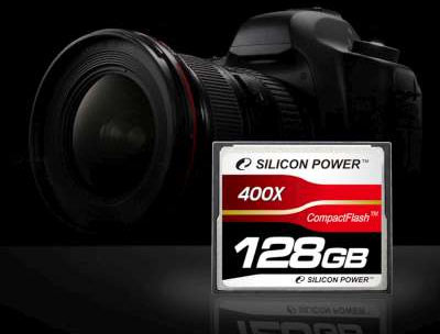 Silicon Power - pierwsza karta CF 400x o poj. 128 GB Silicon Power - pierwsza karta CF 400x o poj. 128 GB
