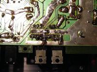 RTO SX-7002 - Zwęglone tranzystory i iskry przy zasilaniu