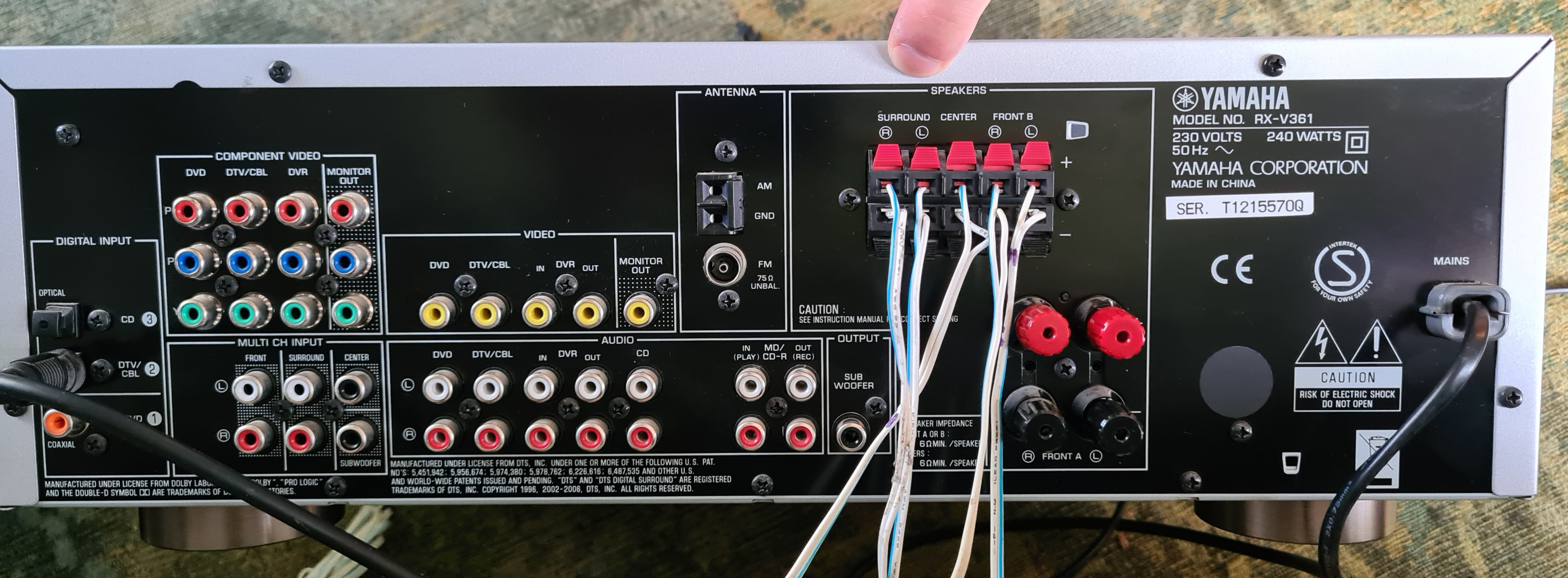 New TÉLÉCommande De Remplacement Rav315 pour Yamaha Htr6040G Wk22730Eu