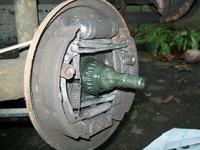 VW Golf II 1.3 1989r. - Gorący lewy bęben tylnego koła...