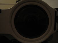 Epson EMP-400W - Rysa na obiektywie Epson EMP-400W - Rysa na obiektywie