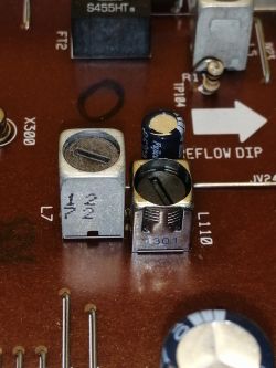 CB President Teddy ASC - uszkodzony filtr regulowany/dławik, oznaczenie 1301 (L110)