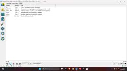 Zrzut ekranu programu FORScan przedstawiający parametry silnika Ford Focus 1.6 Duratec, w tym wskazania sond lambda pokazujące wartości napięć bliskie 0V.