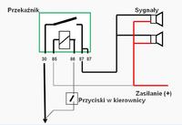 Fiat Palio 1.2 8V - Jak poprawnie podłączyć przekaźnik klaksonu?