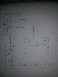 Wiper Motor System Connection with Left-Right Switch and Two Limit Switches