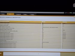 Zrzut ekranu z programu diagnostycznego samochodu z informacjami o obwodzie paliwa.