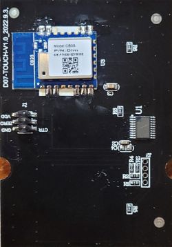 CB3S module embedded on a circuit board of the D07-TOUCH-V1.0_2022.9.3 touch switch.