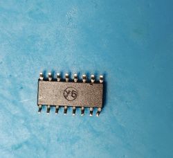 Chip with marking Y6 on a blue background.