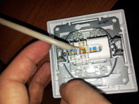 Połączenie dwóch gniazd RJ45 - Połączenie Router -> gniazdo -> gniazdo -&g