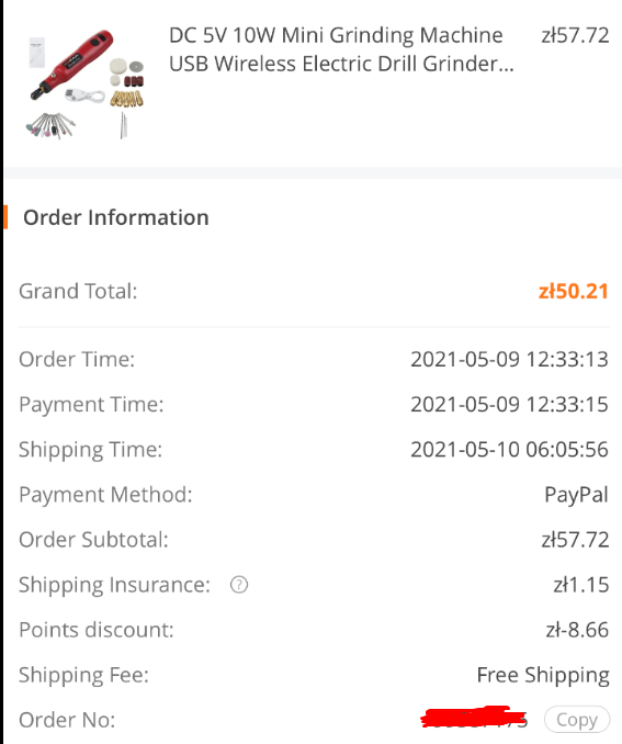 Przenośna, akumulatorowa mini-wiertareczka Newacalox Grinder 201 z USB
