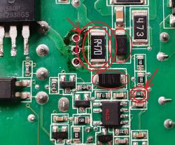 Uszkodzenie ładowarki CTEK MXS 5.0 - nóżka od kondensatora i tranzystor kluczujący