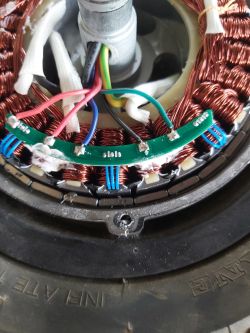 Hulajnoga: Nie działają czujniki Halla po zamontowaniu do koła, sterownik Brainpower 866c-6