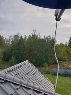 Jakość zero siła 80 przy idealnie ustawionym azymucie wedlug SatFinder