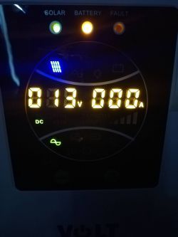 Za słabe natężenie prądu , Sinus Pro 1000s + 2 Panele - potrzebna porada