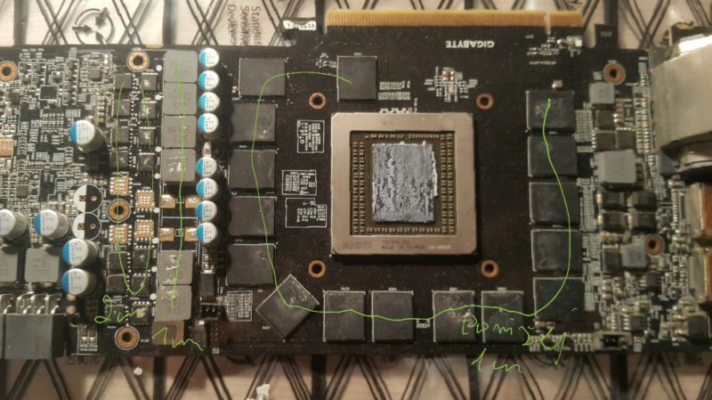 Jakie wymiary termopadów do Radeon R9 390 Gigabyte G1?