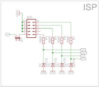 Konwersja napięć dla ATmega16 z USBasp 5V na 3,3V - czy schemat jest poprawny?