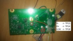 Xbox 360: Gdzie wlutować przewody po wypaleniu ścieżek w Module RF?