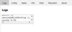 OpenBK - Apps Page - Logs window does not show up correctly in FireFox