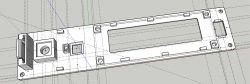 Front panel design for an enclosure with encoder and display slots