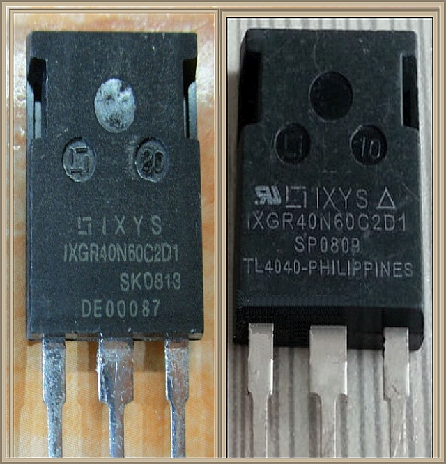 Płyta Indukcyjna AEG - Pytanie o zamienniki tranzystorów IXYS