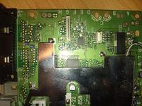 PSX SCPH-7502 - lokalizacja bezpieczników odpowiedzialnych za pady