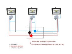 Jak odseparować czujniki ruchu w układzie z lampami LED 230V bez dodatkowych przekaźników?