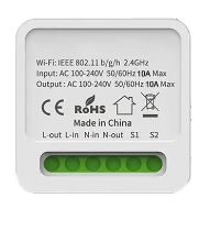 Smart Switch with Technical Specifications View of a smart switch with technical specifications.