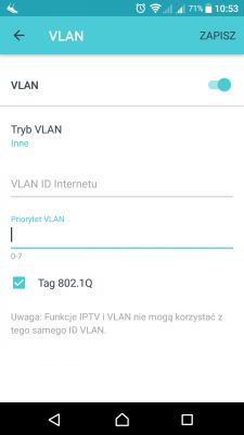 Jak odseparować VPN? Chcę udostępnić sam Internet bez sieci domowej.
