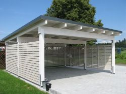 Jaki przekrój krokwi na wiatę jednospadową z blachą trapezową, rozpiętość 520cm?