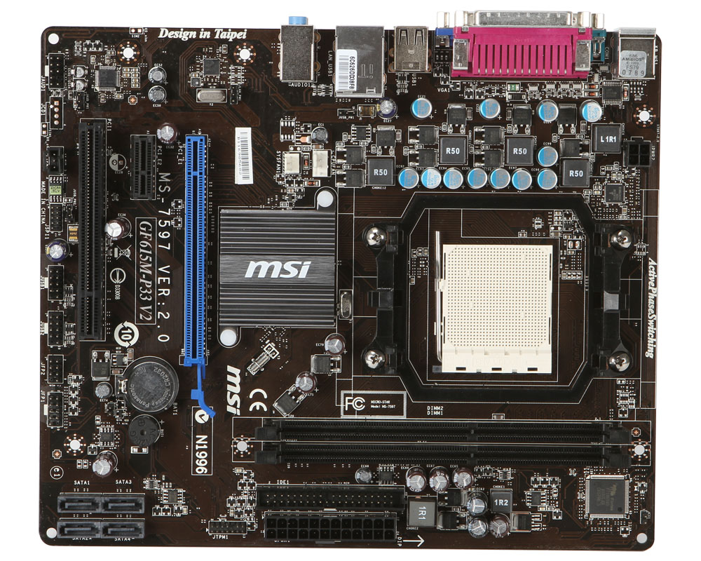 Подключение материнской платы msi gf615m p33