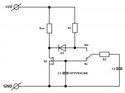 Bistabilny półprzewodnikowy przycisk 12V 10A