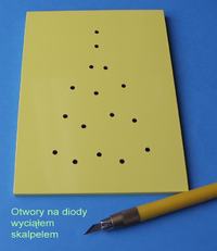 Podstawka LED pod świąteczne pocztówki Podstawka LED pod świąteczne pocztówki
