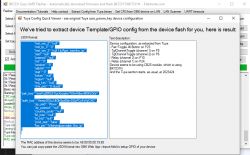 Woox R7279 Configuration Screenshot Screenshot showing the configuration of the Woox R7279 device.