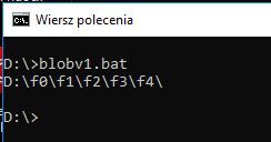 cmd - Jak przejść do katalogu z folderem o zmiennej nazwie?