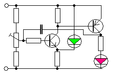 układzik wykrywający wyładowanie np. baterii