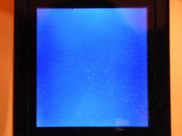 Odtwarzacz MP4 wyświetlacz świeci na niebiesko