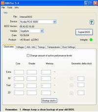 Riva Tuner Ge force 6600 - zablokowana możliwość OC