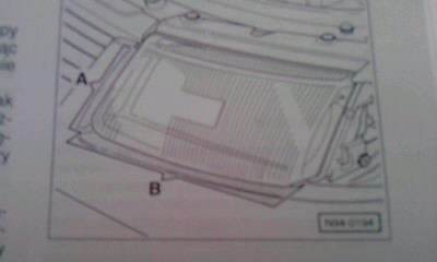 VW Passat B5 - Regulacja świateł, schemat