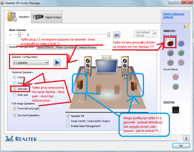 Realtek alc883 via vt8237a high definition audio