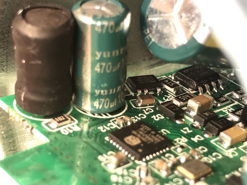 Electronic Components on LED Circuit Board Close-up of a circuit board with electronic components.
