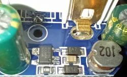 Circuit Board with Wi-Fi LN882H Components Close-up of a circuit board with electronic components.
