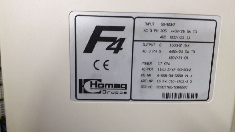 Falownik Keb F4 na Homag Optimat BP145 - stałe obroty wrzeciona