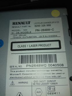 Renault Laguna 2006 - radio Cabasse wyłącza dźwięk, nie zawsze uruchamia się. Renault Laguna 2006 - radio Cabasse wyłącza dźwięk, nie zawsze uruchamia się.