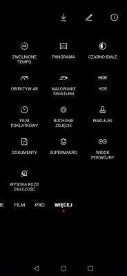 Huawei P30 (nie PRO) - nagrywanie z kamery tył i przód