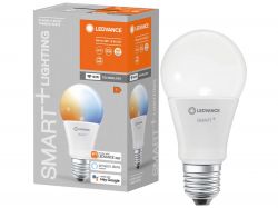 LEDVANCE SmartPlus Classic A60 Tunable White Bulb LEDVANCE SmartPlus bulb with packaging in the background