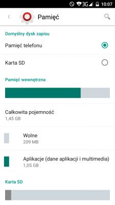 Landvon XM100 plus - Jak ustawić pamieć która wciąż ładuje.