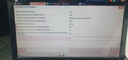 Ekran laptopa z otwartym programem diagnostycznym pokazującym ustawienia BSI (Built-in Systems Interface) w pojeździe.